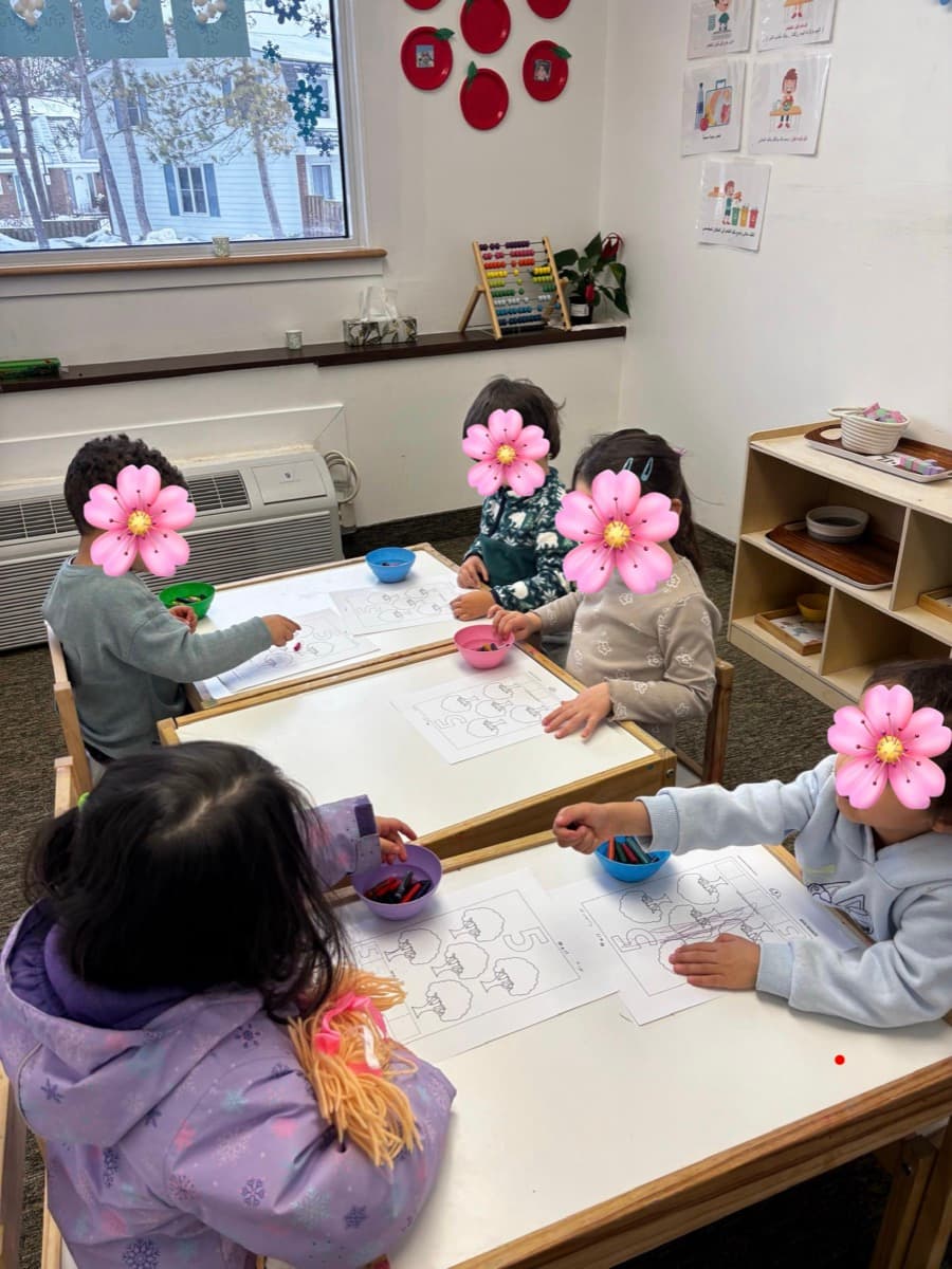 Children during group time